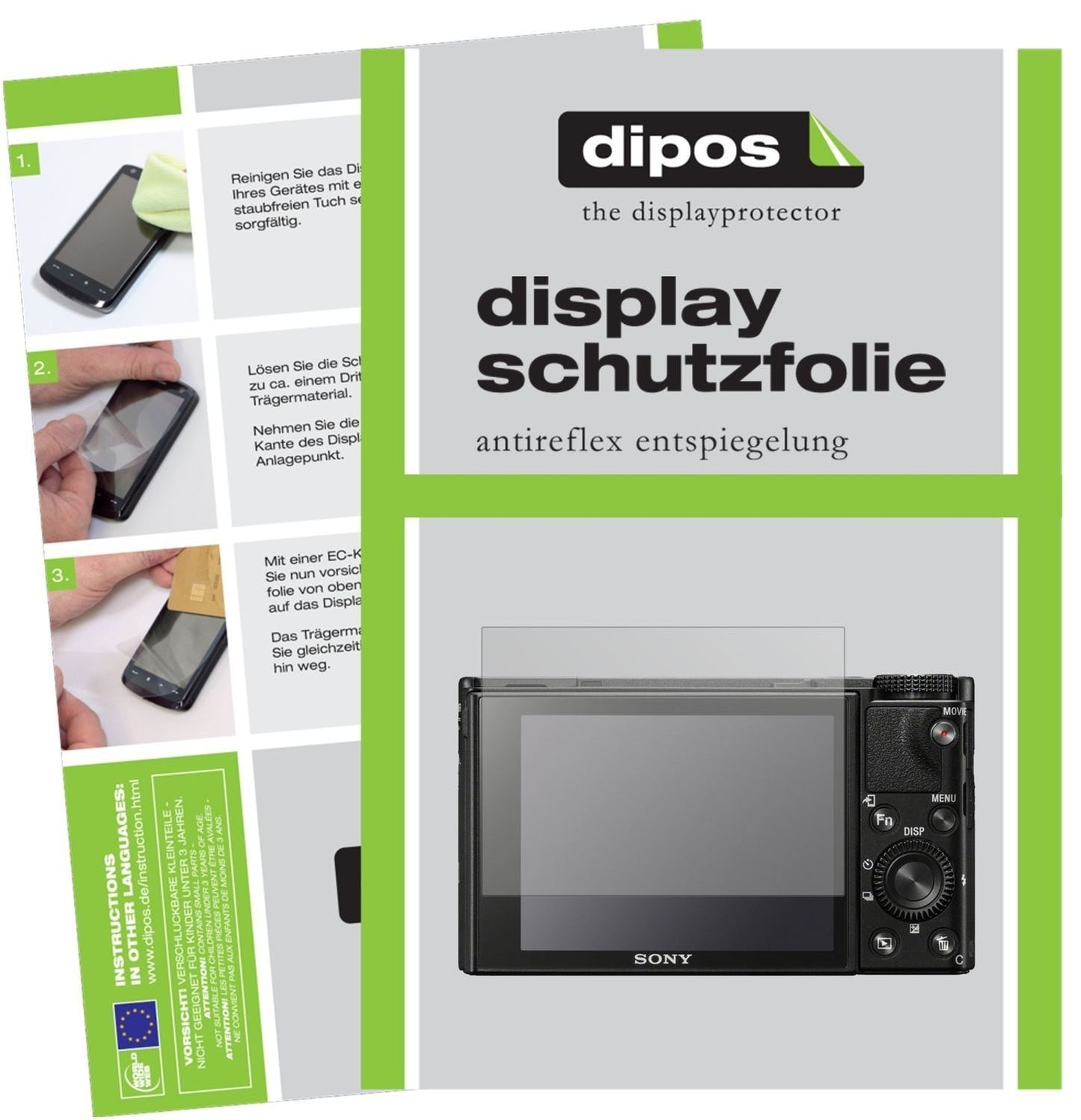 6x Schutzfolie matt für Sony DSC RX100 VI Display- (1)