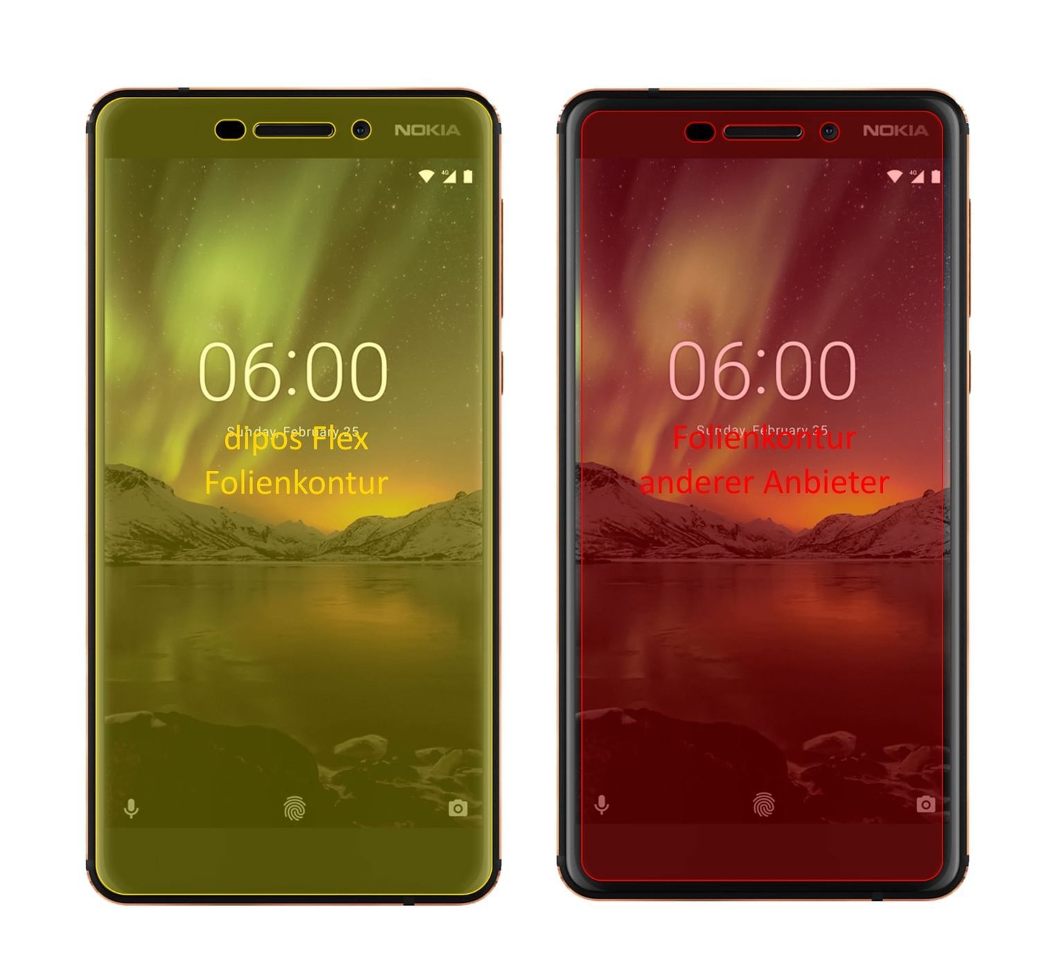 3x 3D Full Cover Schutzfolie für Nokia 6.1 2018 (2)