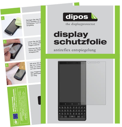 6x Schutzfolie matt für Blackberry Key 2 Display-S (1)