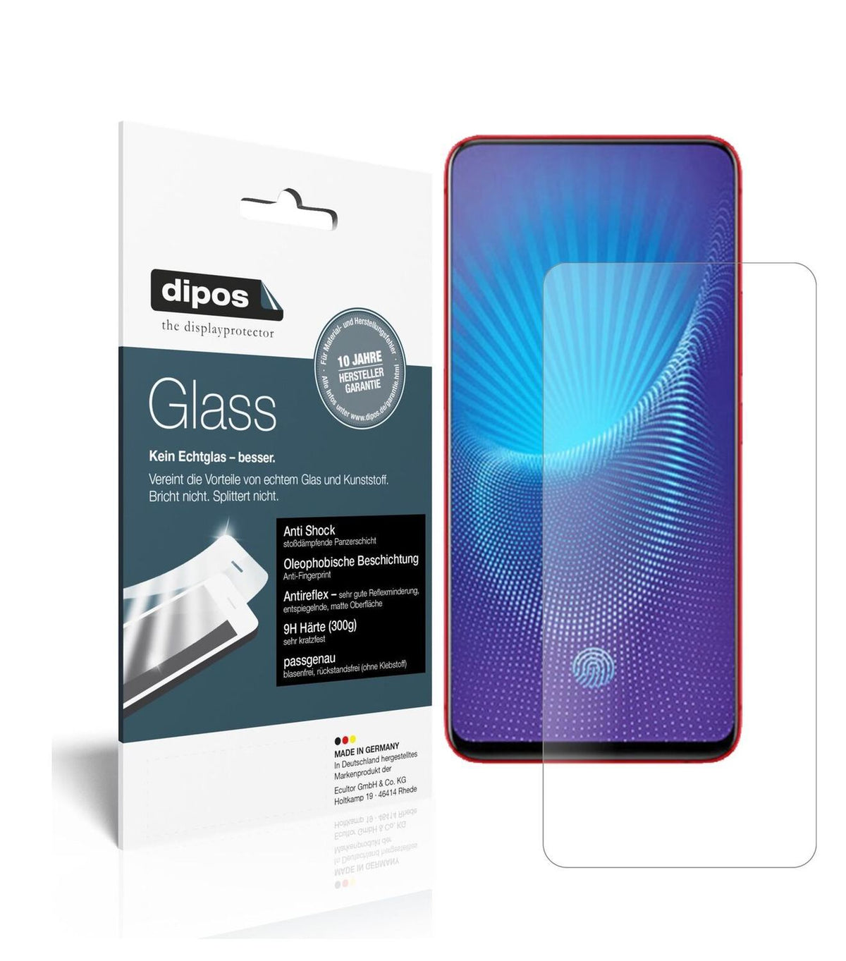 1x 9H Schutzfolie matt für Vivo Nex Panzerfolie (2)