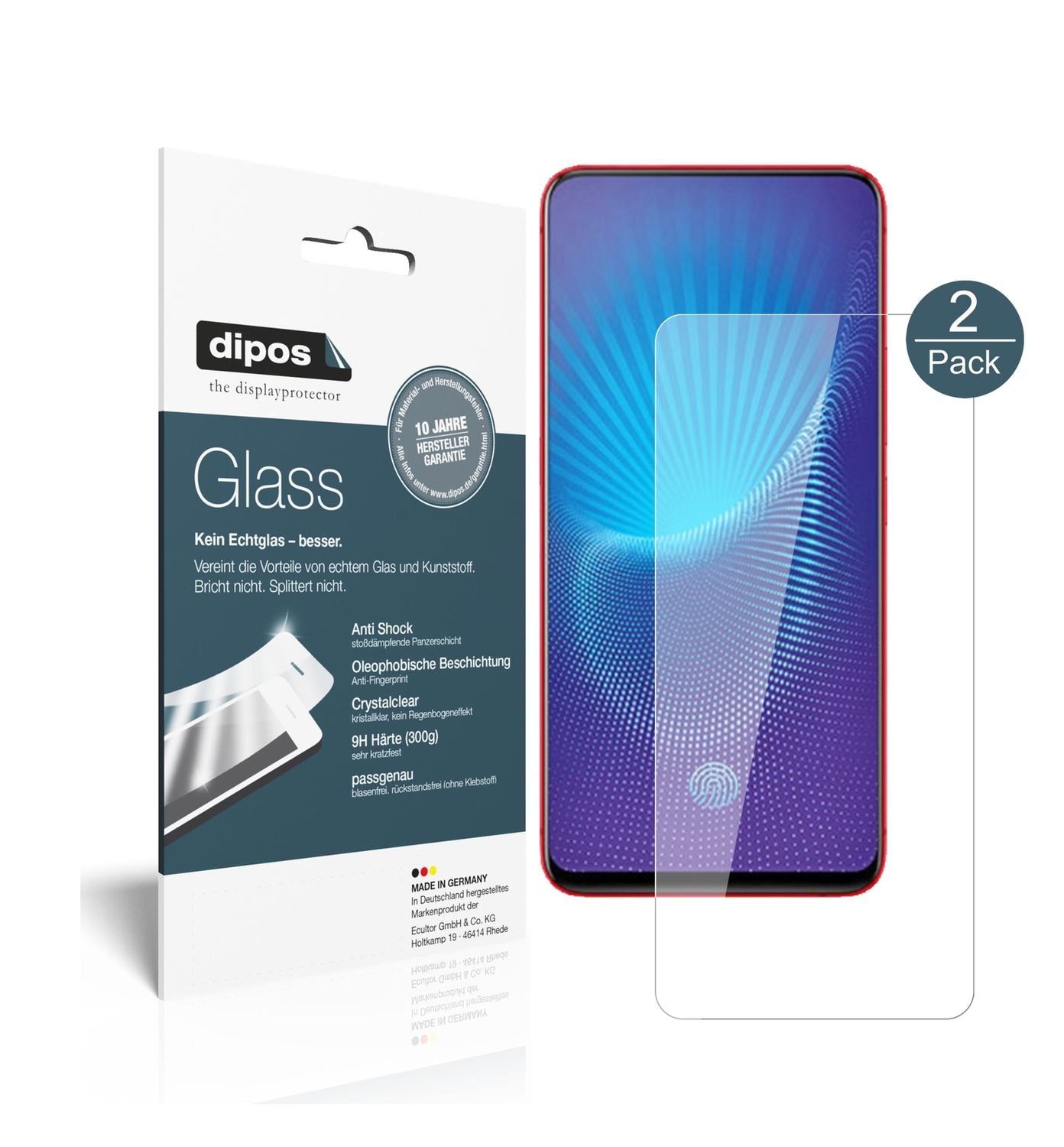 2x 9H Schutzfolie für Vivo NEX S Panzerfolie (1)