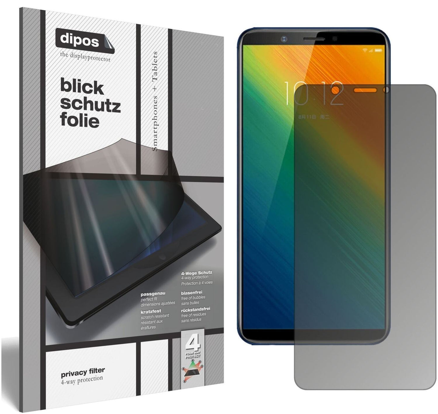 Blickschutzfolie für Lenovo K5 Note 2018 matt Schu (2)