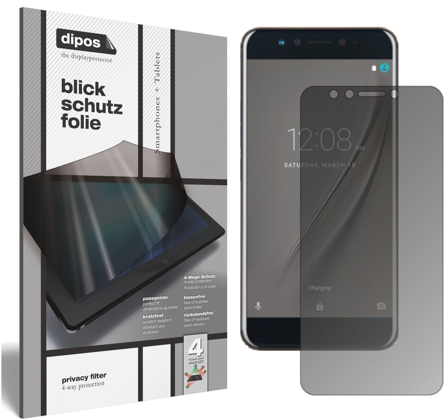 Blickschutzfolie für Gome K1 matt Schutzfolie Priv (2)