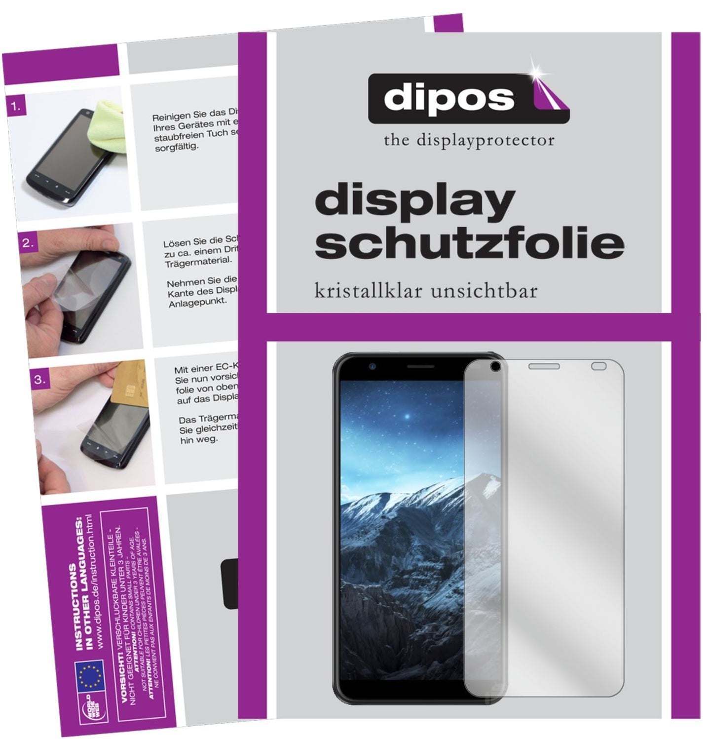 6x Schutzfolie klar für Konka D8 Display-Schutzfol (1)