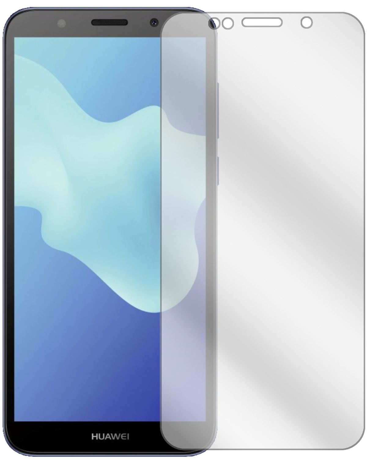6x Schutzfolie klar für Huawei Y5 2018 Display-Sch (2)