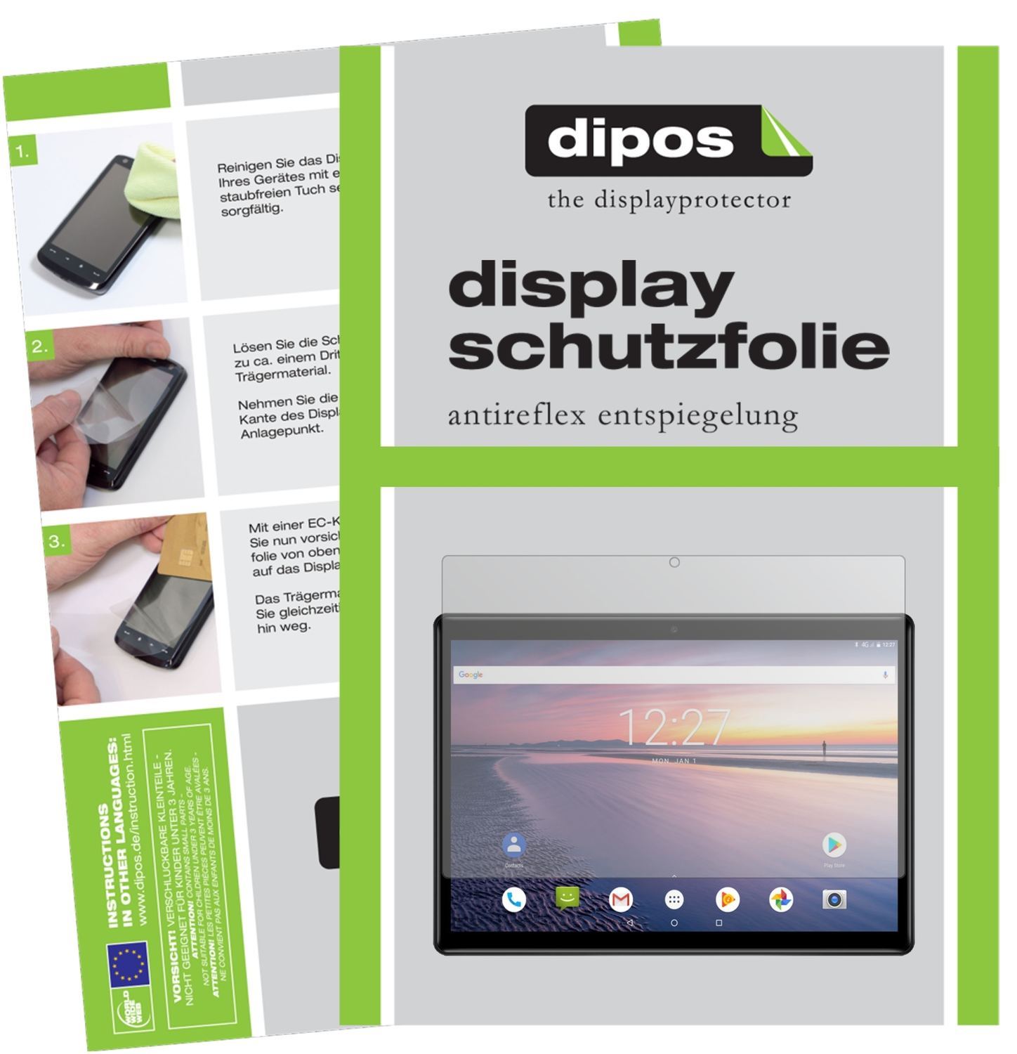 2x Schutzfolie matt für Chuwi Hi9 Air Display-Schu (1)