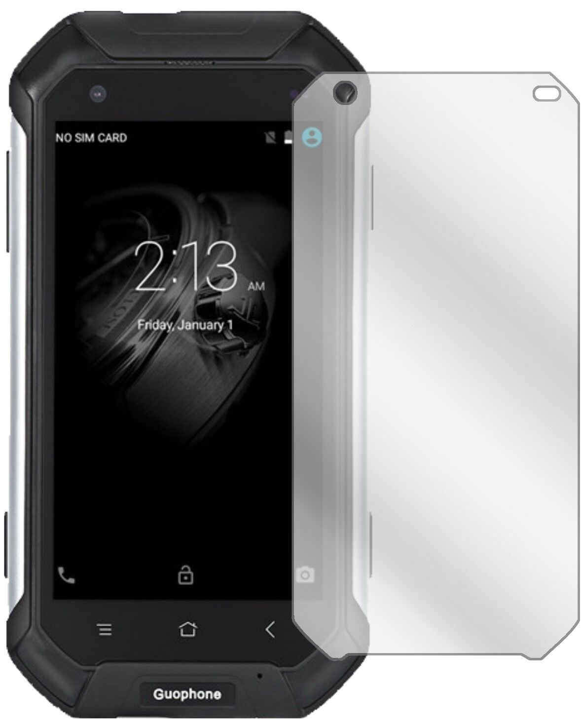 5x Schutzfolie klar für Guophone V19 Display-Schut (1)