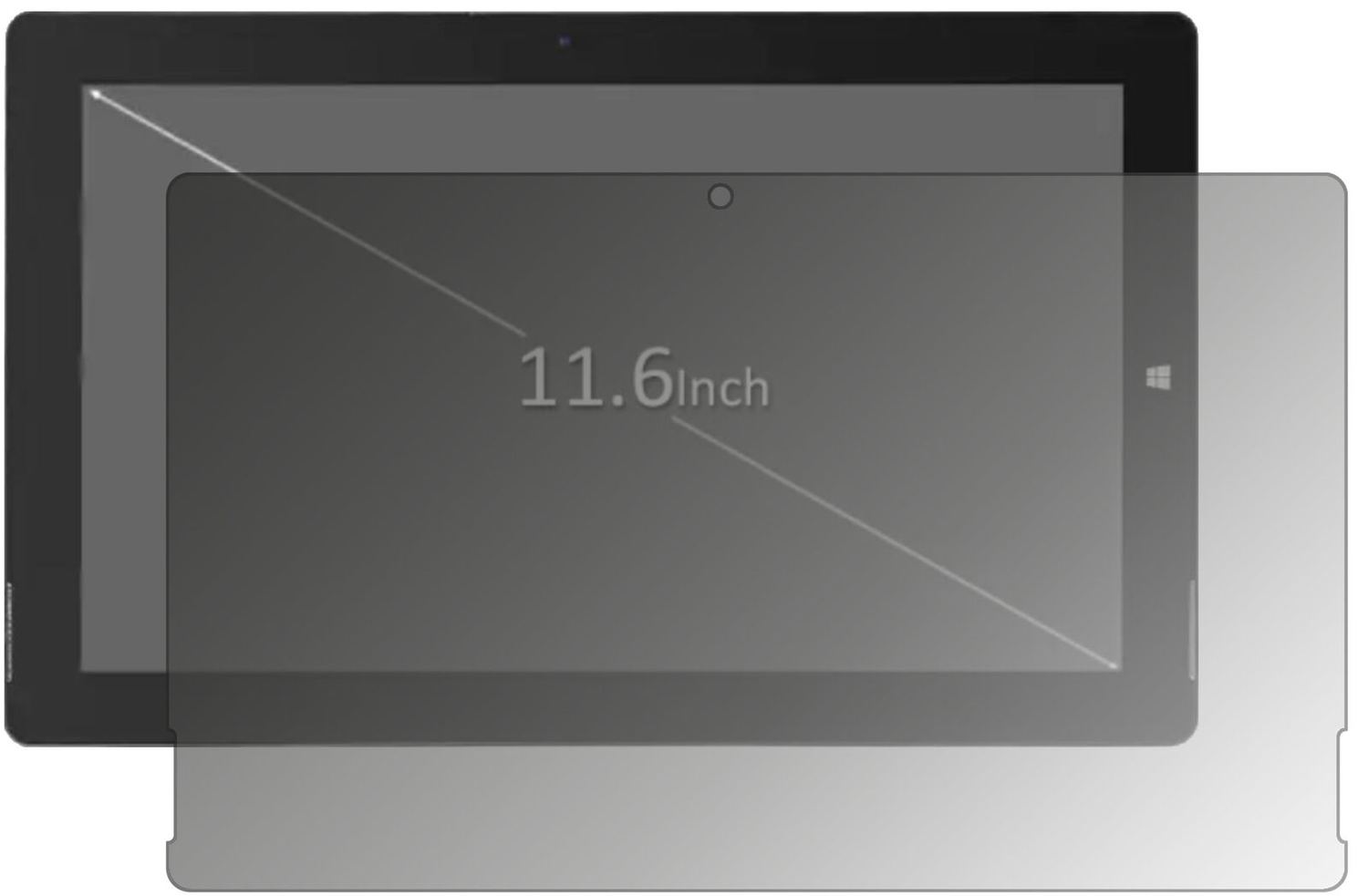 Blickschutzfolie für Jumper Ezpad 6 Plus matt Schu (2)