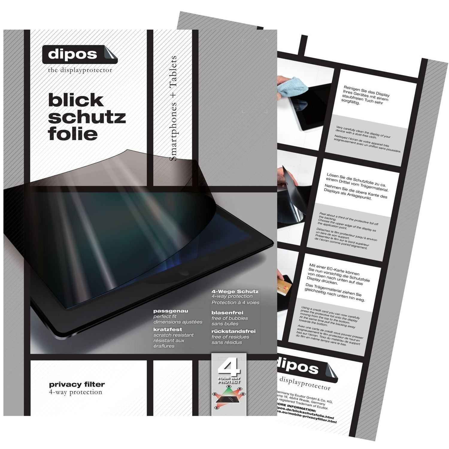 Blickschutzfolie für Jumper Ezpad 6 Plus matt Schu (3)