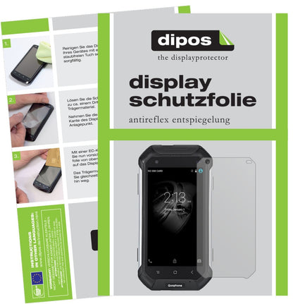 6x Schutzfolie matt für Guophone V19 Display-Schut (1)