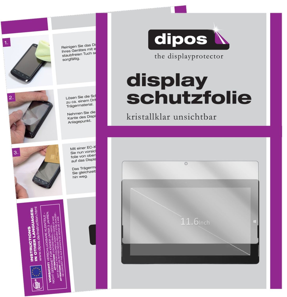 2x Schutzfolie klar für Jumper Ezpad 6 Plus Displa (1)