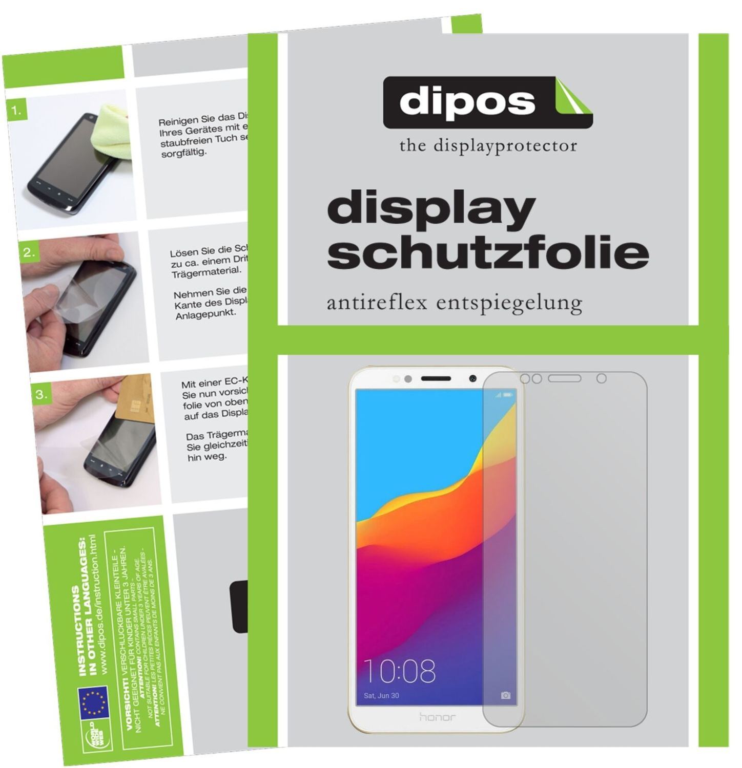 5x Schutzfolie matt für Honor 7A Display-Schutzfol (2)