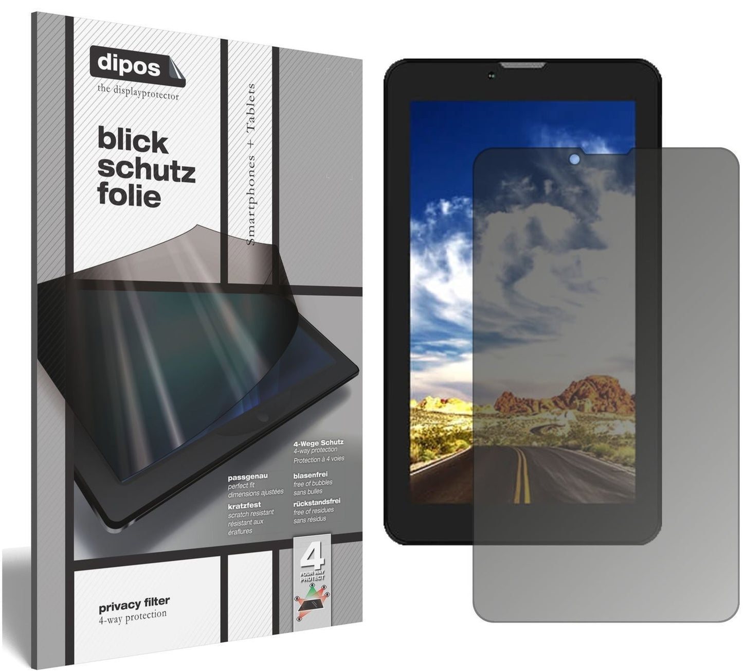 Blickschutzfolie für Lava T71 matt Schutzfolie Pri (1)