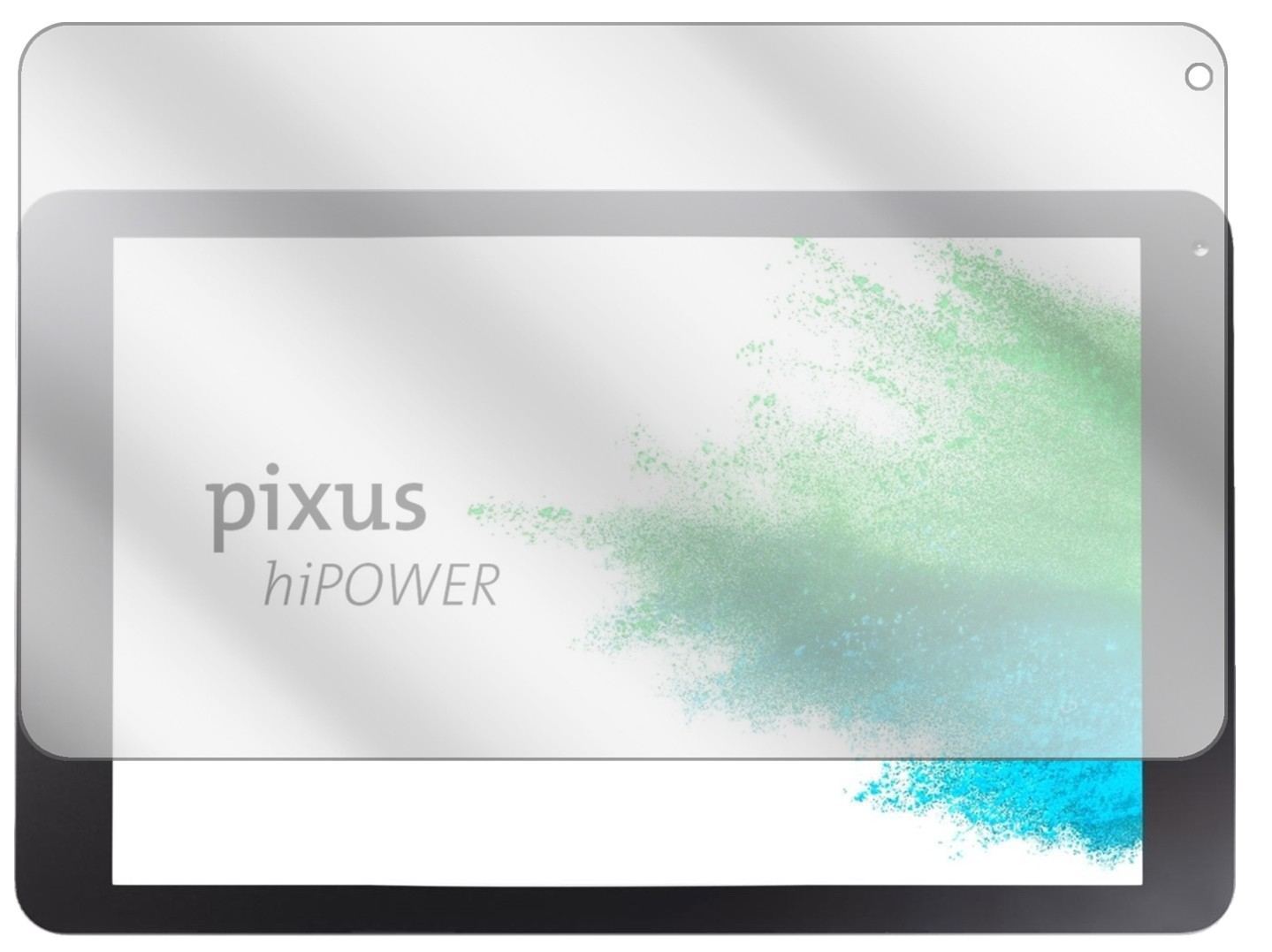 2x Schutzfolie klar für Pixus hiPower Display-Schu (2)