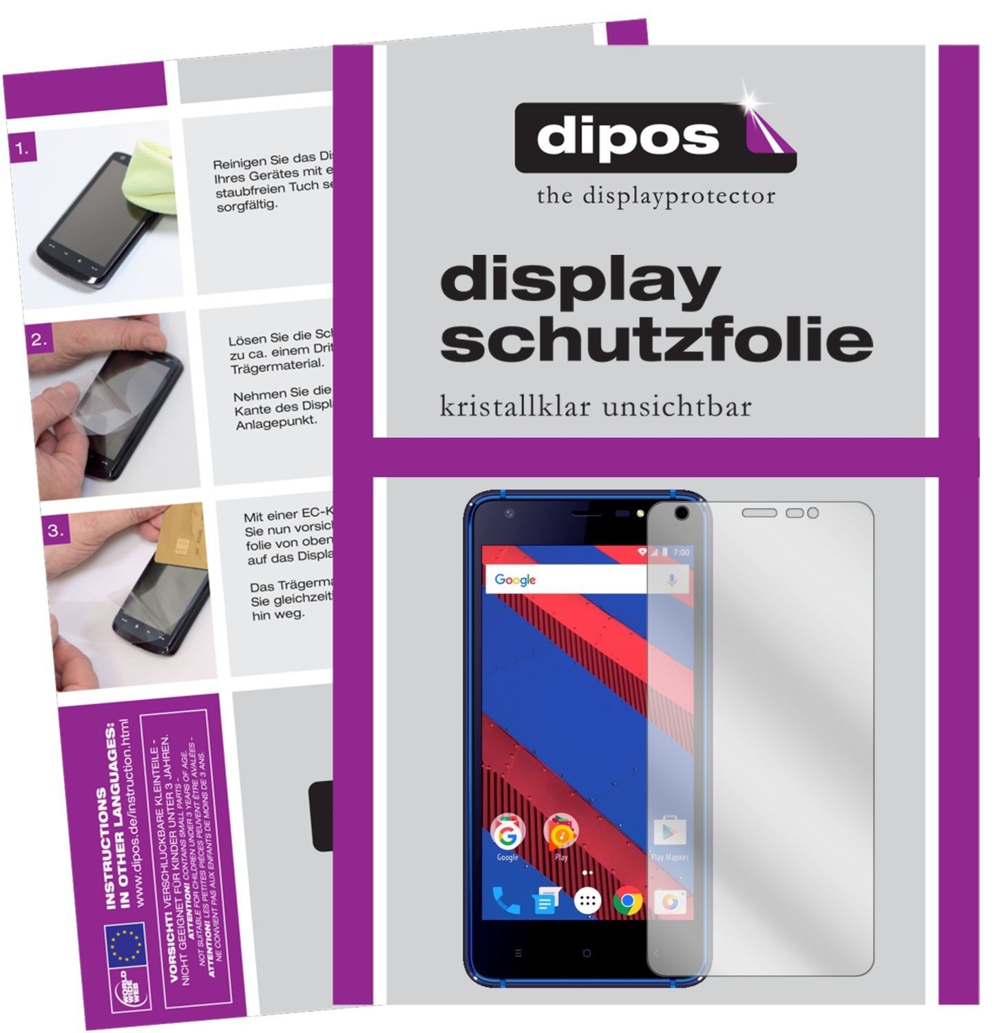 6x Schutzfolie klar für Vertex Impress Spring Disp (1)