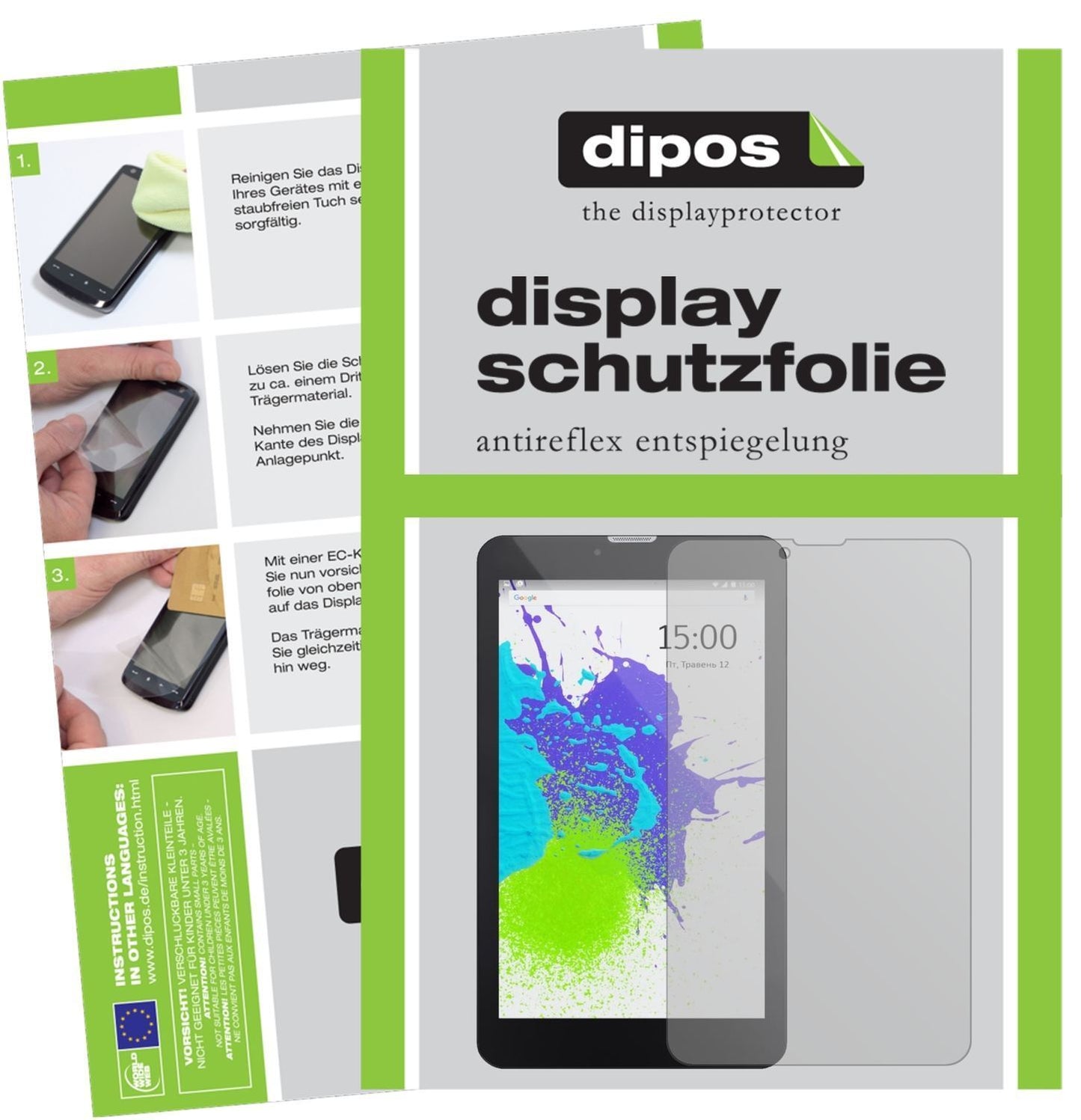 2x Schutzfolie matt für Pixus Touch 7 3G Display-S (1)