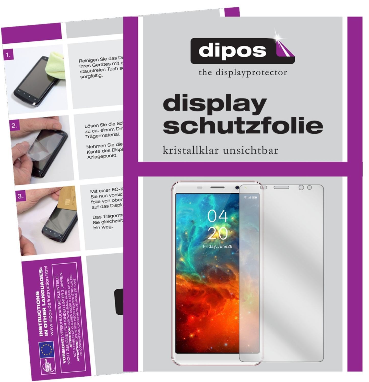 2x Schutzfolie klar für Gooweel S9 Display-Schutzf (1)
