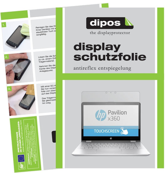2x Schutzfolie matt für HP Pavilion x360 14 ba035n (1)