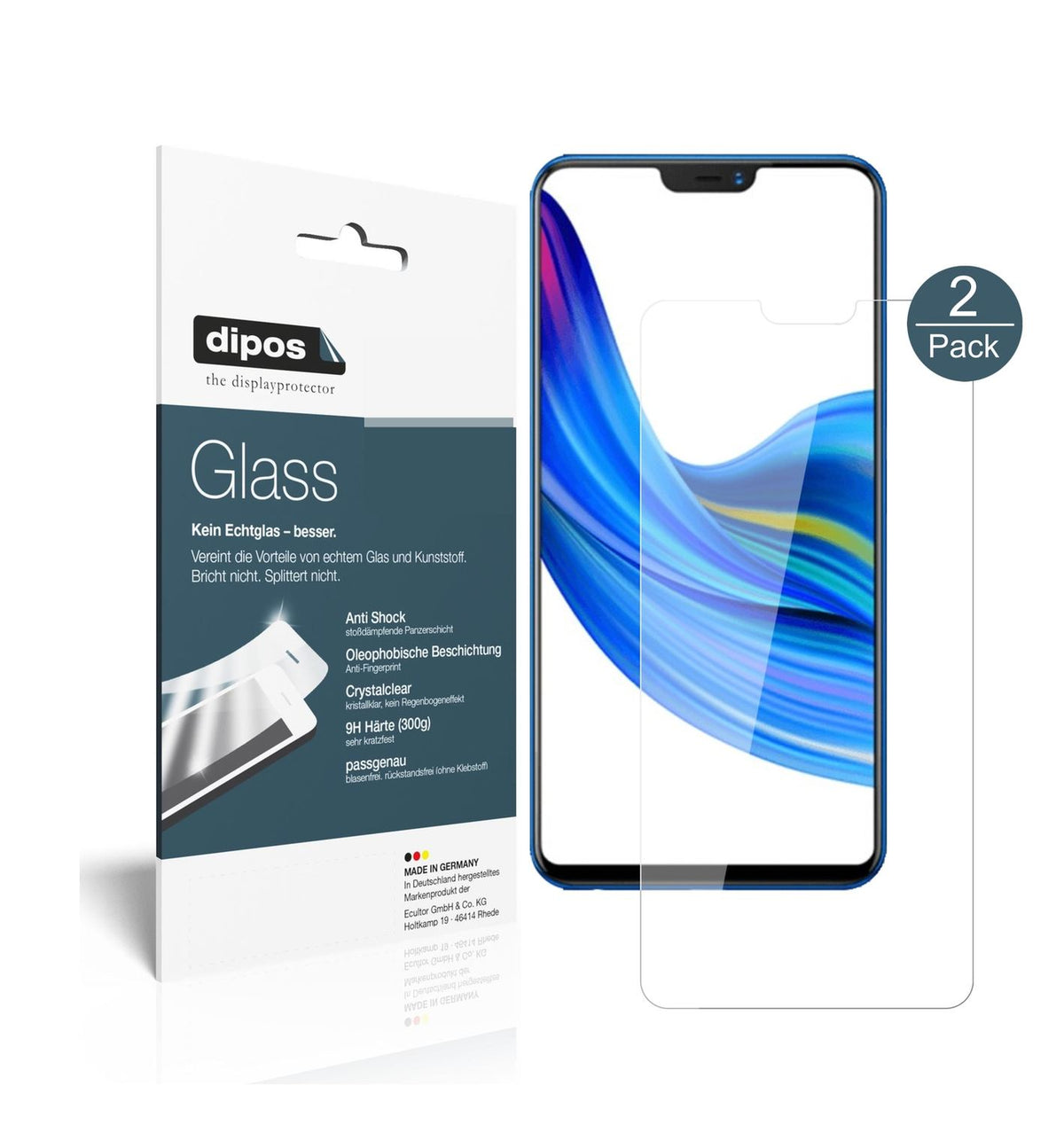 2x 9H Schutzfolie für VIVO Z1 Panzerfolie (1)
