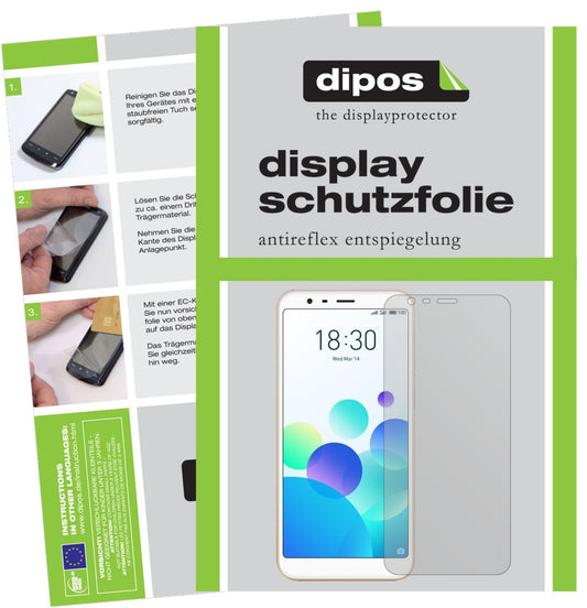 2x Schutzfolie matt für Meizu M8C Display-Schutzfo (1)