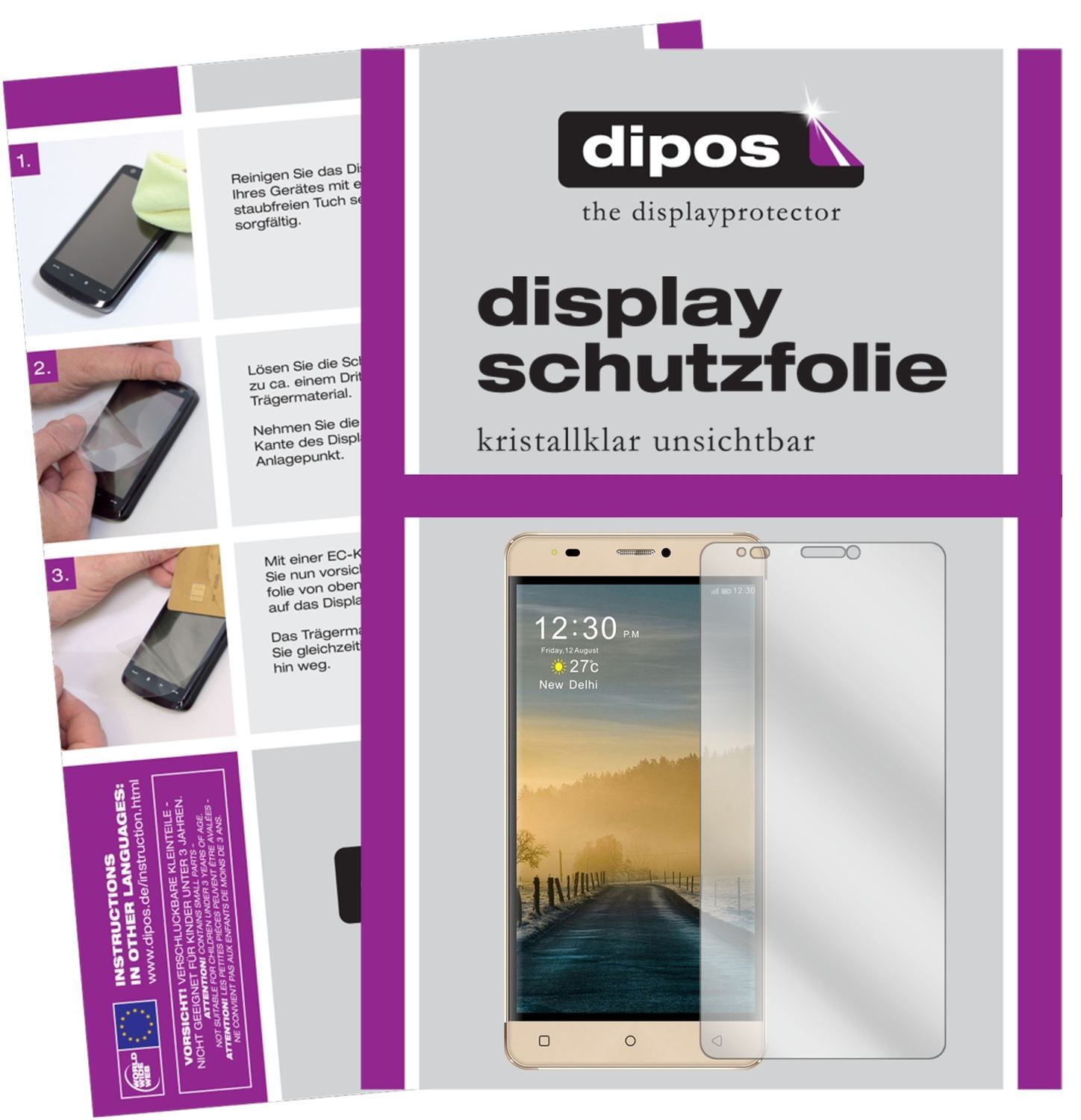 6x Schutzfolie klar für Gooweel G9 Display-Schutzf (1)