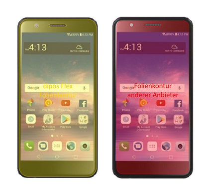 2x 3D Full Cover Schutzfolie für LG Premier Pro L4 (1)