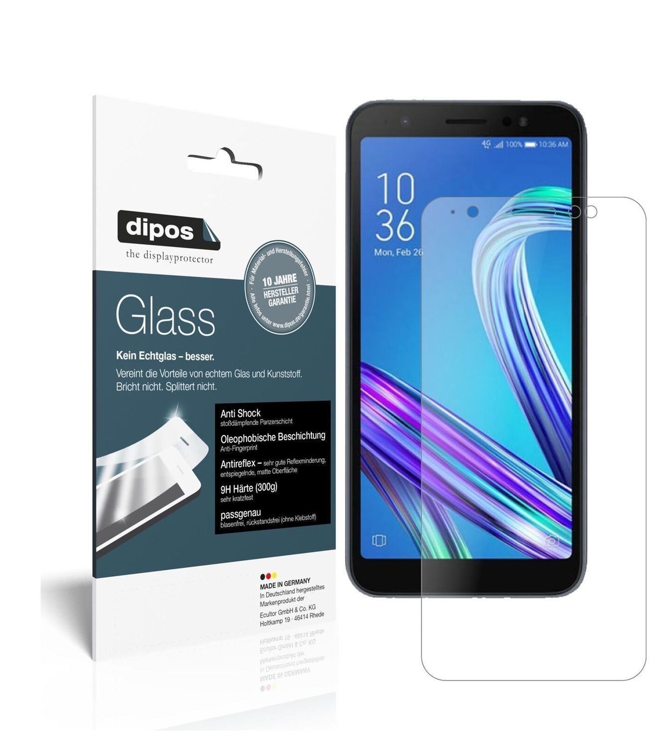 1x 9H Schutzfolie matt für Asus Zenfone Live L1 ZA (2)