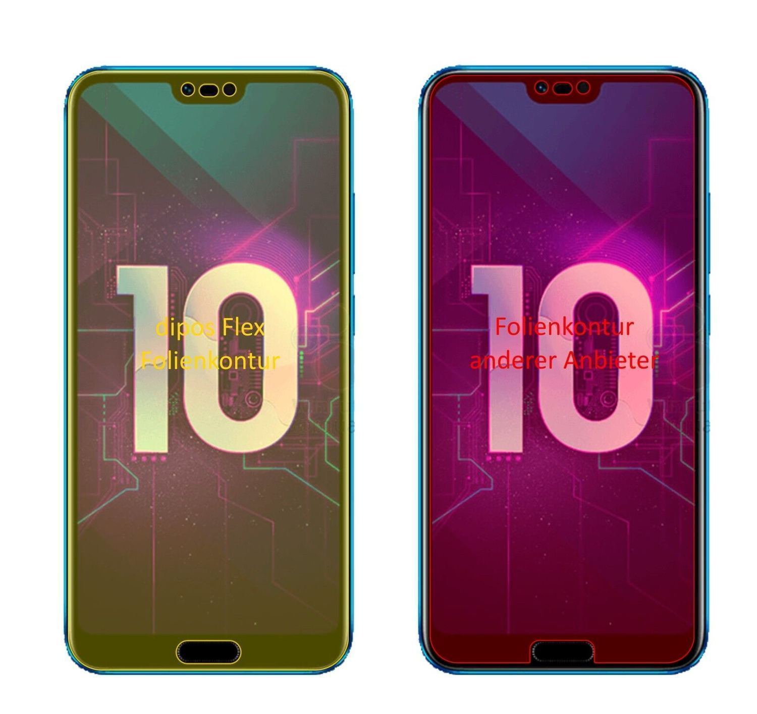 2x 3D Full Cover Schutzfolie für Honor 10 (1)
