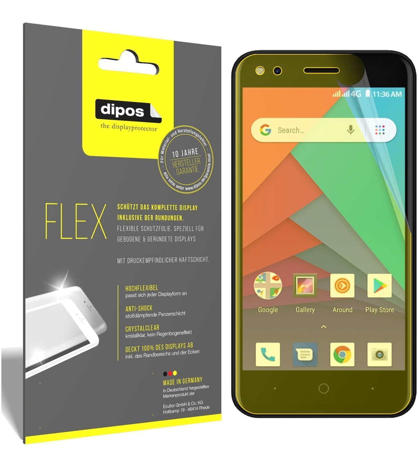 3x 3D Full Cover Schutzfolie für Micromax Bharat G (1)