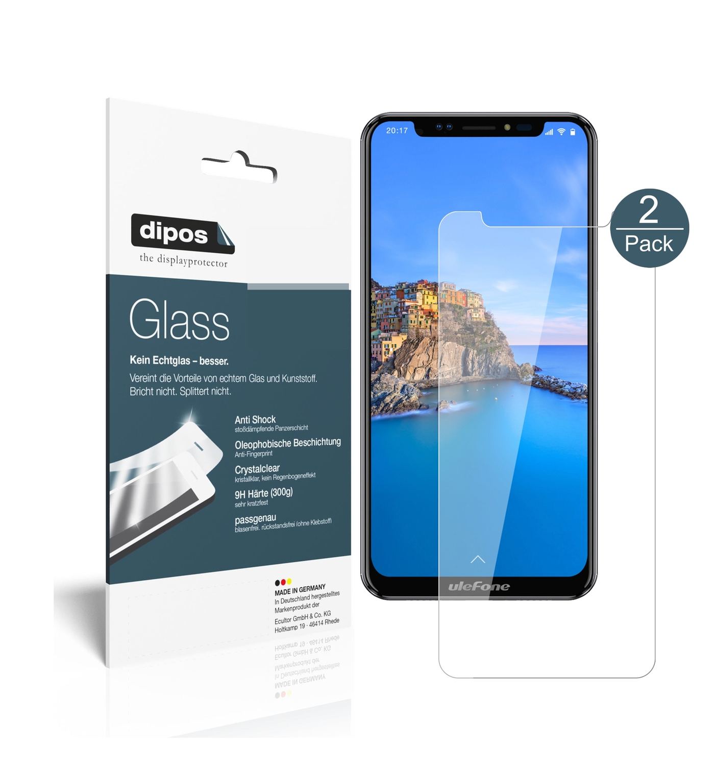 2x 9H Schutzfolie für Ulefone X Panzerfolie (1)