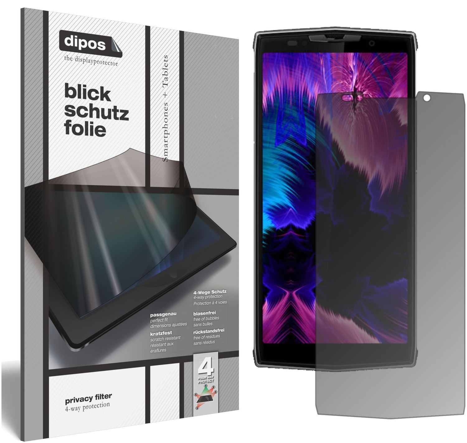 Blickschutzfolie für Doogee BL9000 matt Schutzfoli (1)