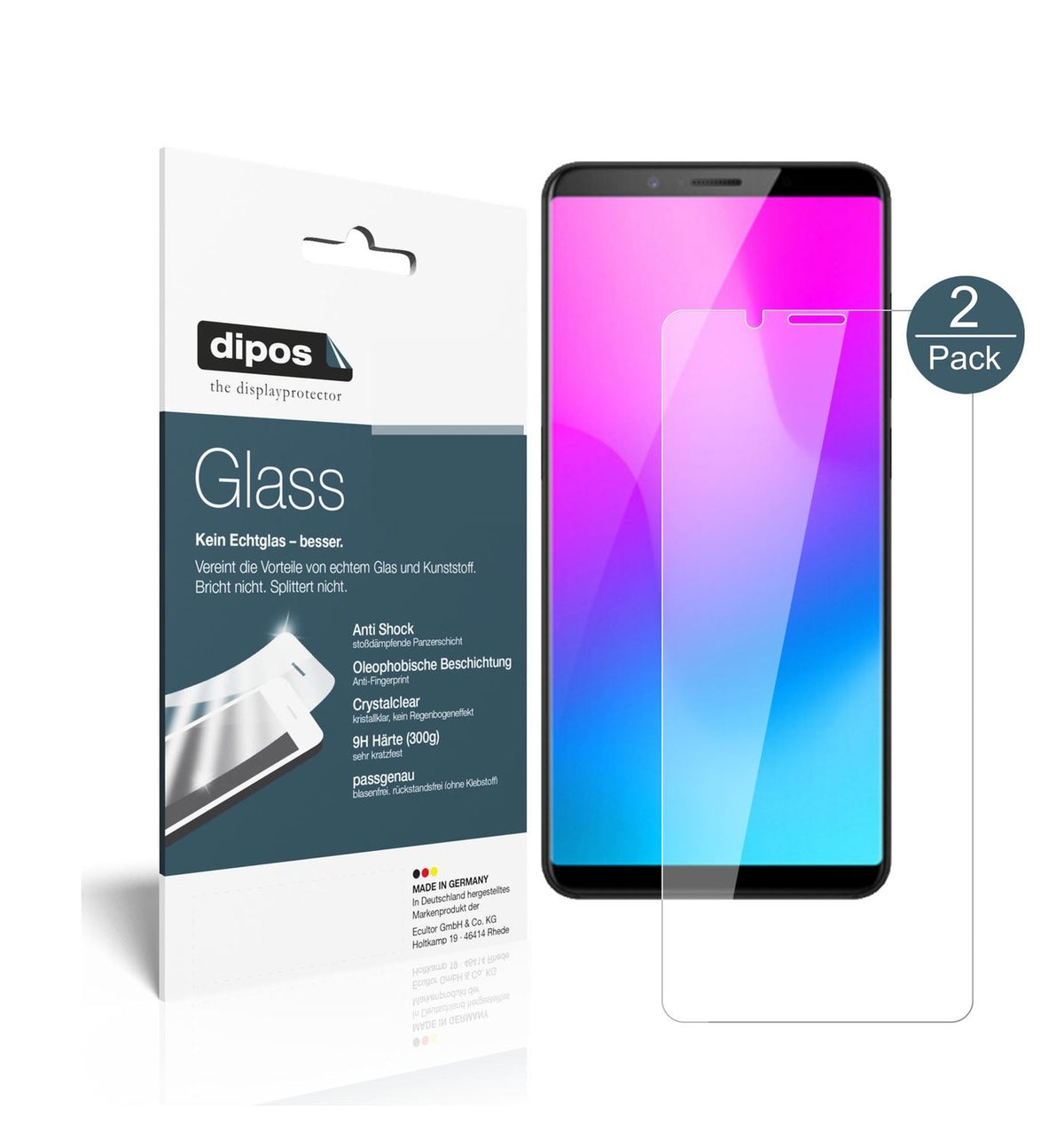 2x 9H Schutzfolie für Nubia Z18 Mini Panzerfolie (1)