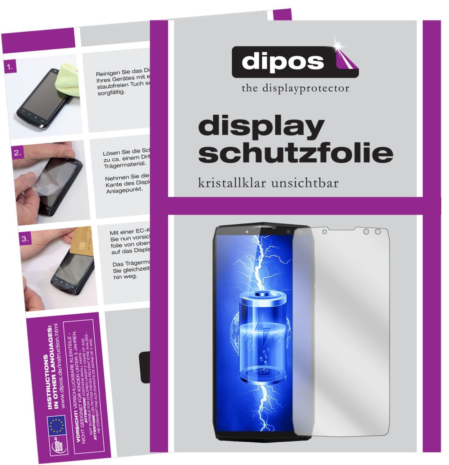 6x Schutzfolie klar für Blackview P10000 Pro Displ (1)