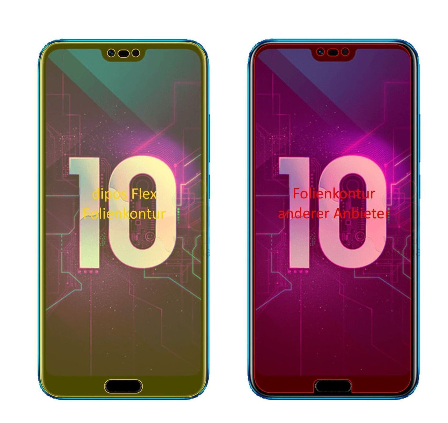 2x 3D Full Cover Schutzfolie für Huawei Honor 10 (1)