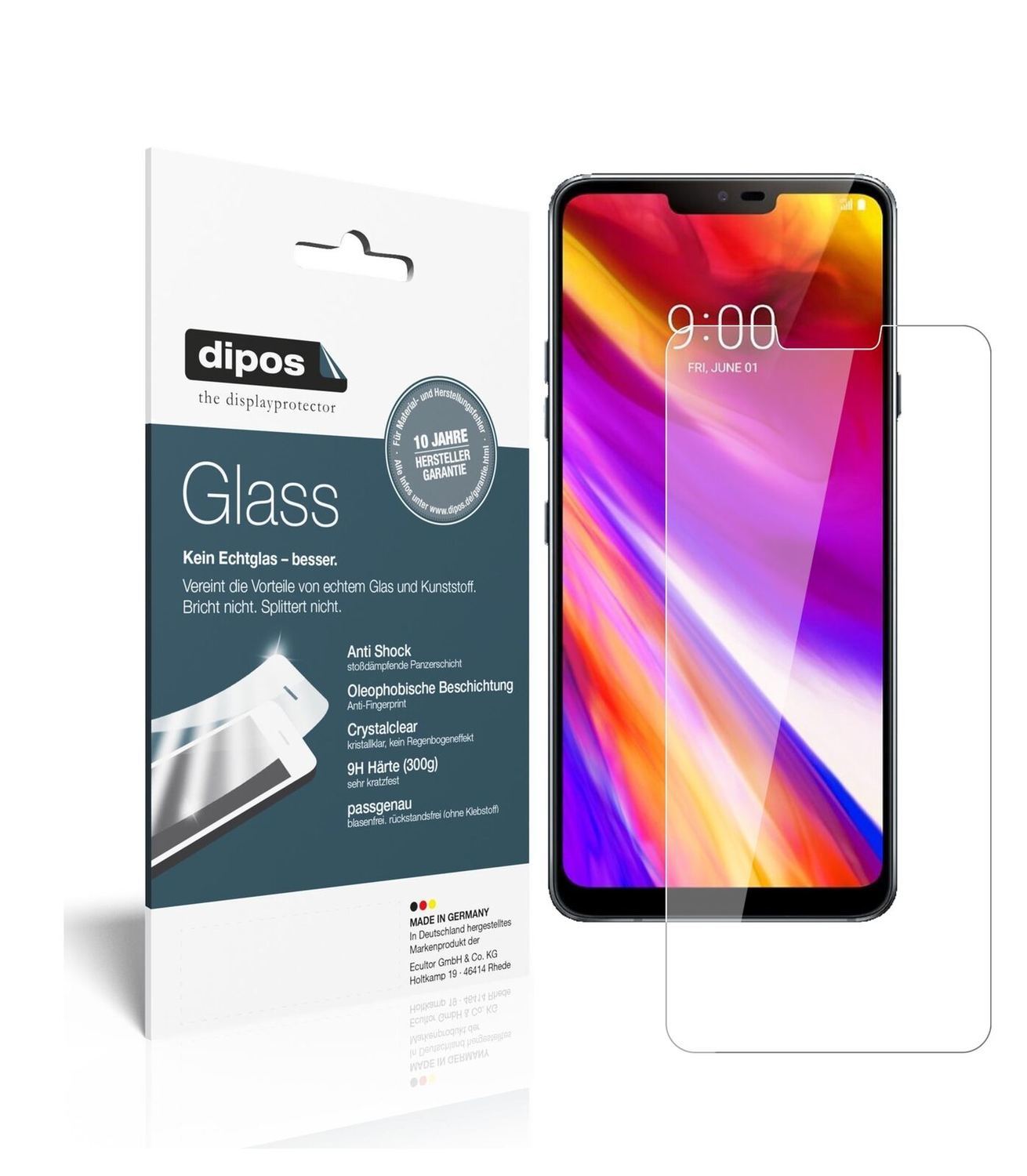 1x 9H Schutzfolie für LG G7 ThinQ Panzerfolie (2)