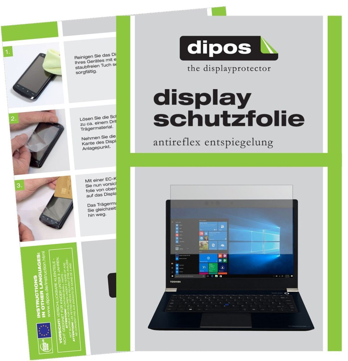 1x Schutzfolie matt für Toshiba Portege X30 D121 D (2)