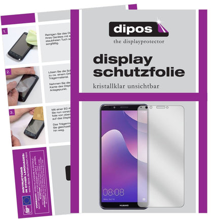 5x Schutzfolie klar für Huawei Y7 (2018) Display-S (2)