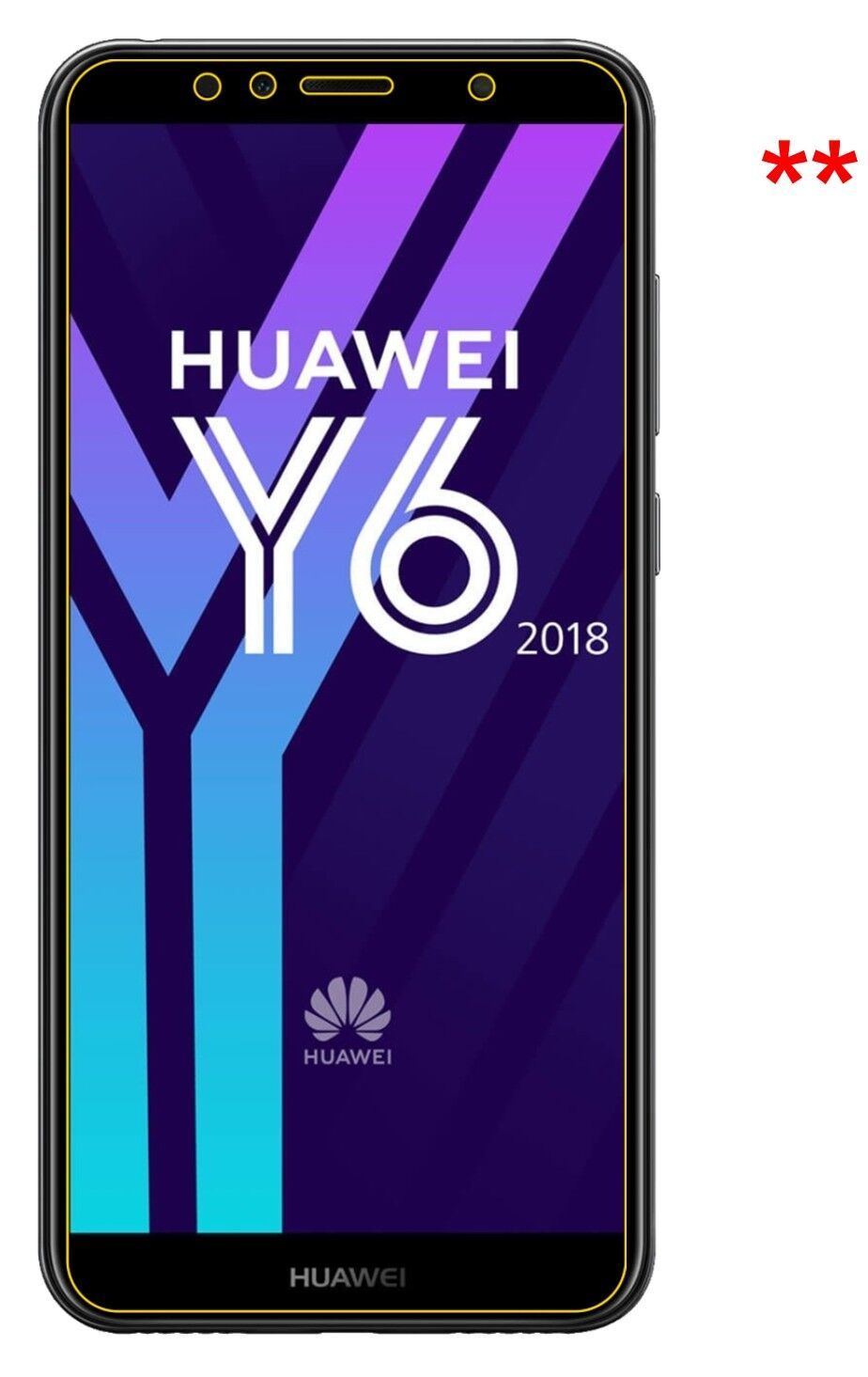 1x 9H Schutzfolie matt für Huawei Y6 (2018) Panzer (9)