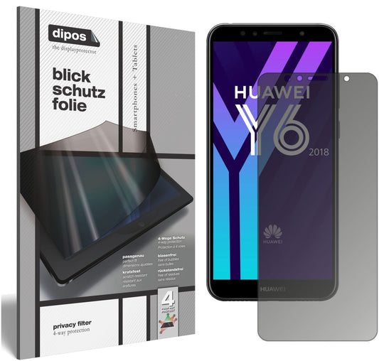 Blickschutzfolie für Huawei Y6 (2018) matt Schutzf (1)
