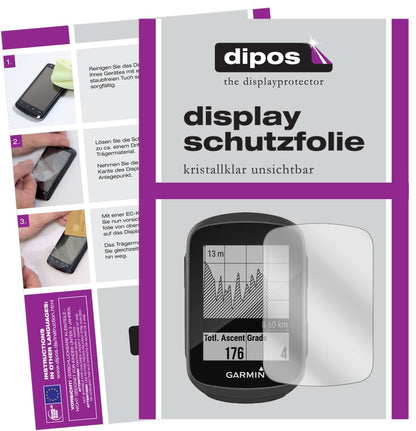 3x Schutzfolie klar für Garmin Edge 130 Display-Sc (1)