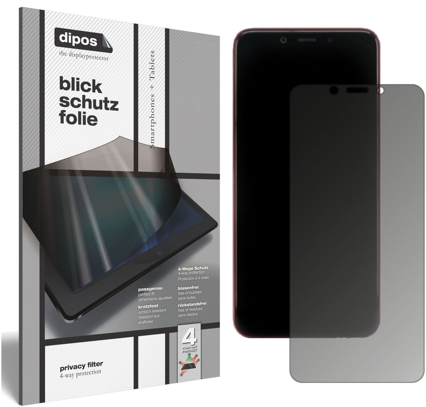 Blickschutzfolie für Xiaomi Mi A2 matt Schutzfolie (1)