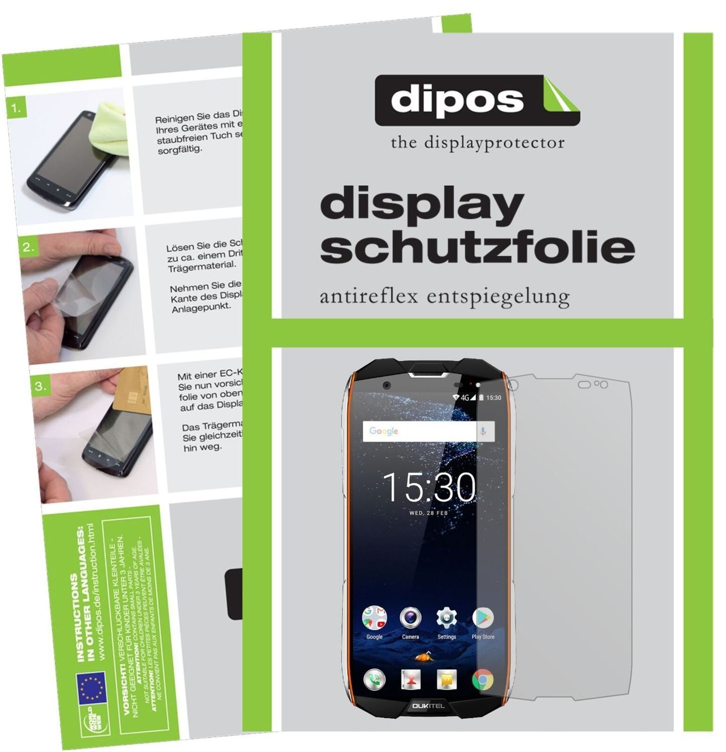 5x Schutzfolie matt für Oukitel WP5000 Display-Sch (2)