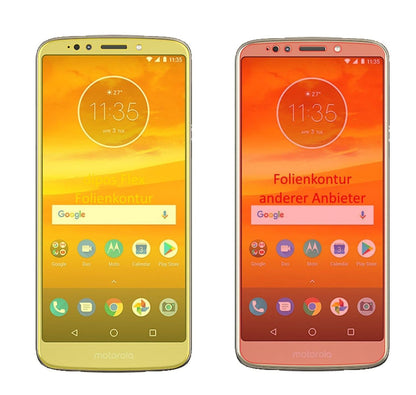 2x 3D Full Cover Schutzfolie für Motorola Moto E5  (1)