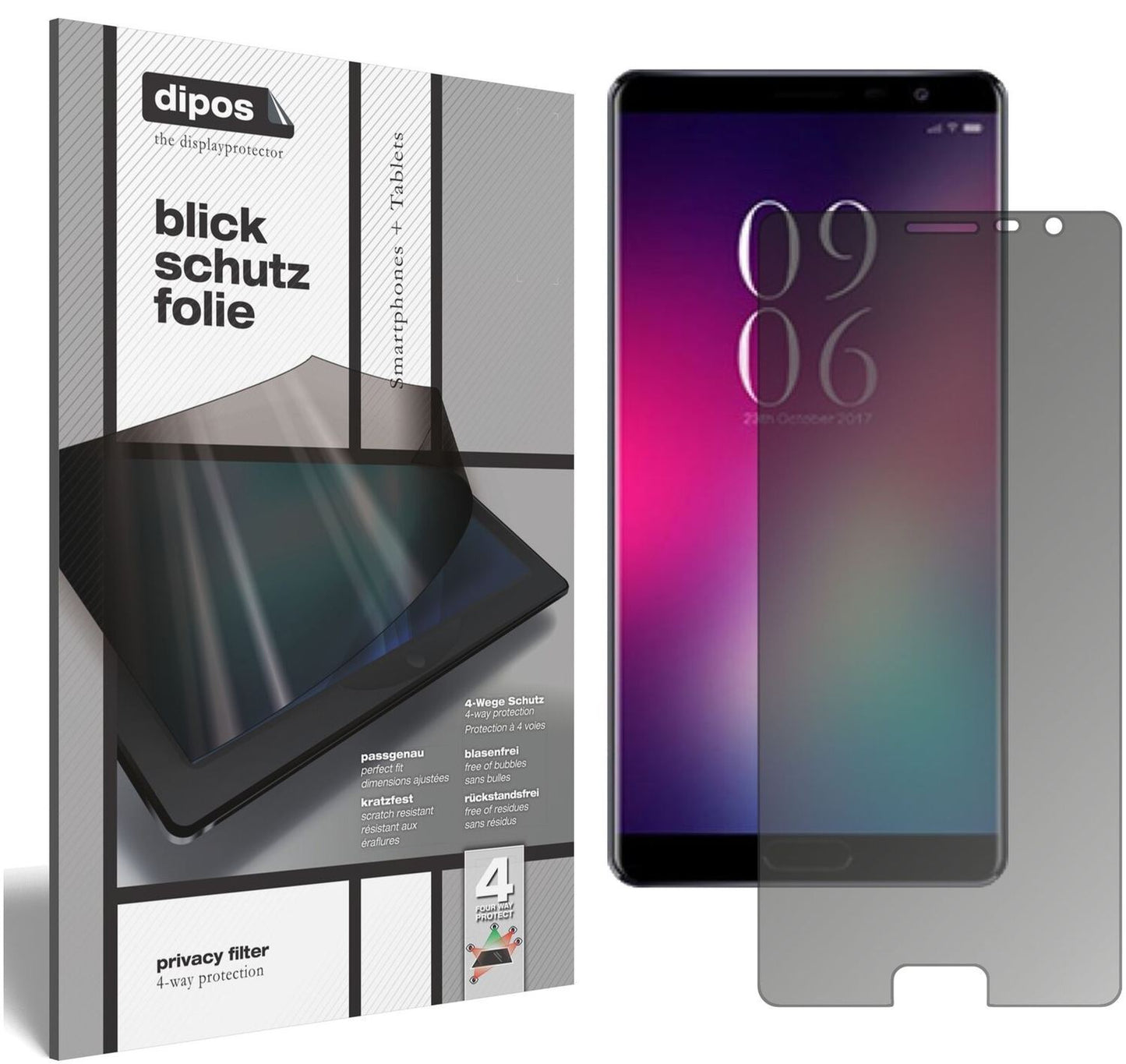 Blickschutzfolie für Elephone C9 matt Schutzfolie  (2)