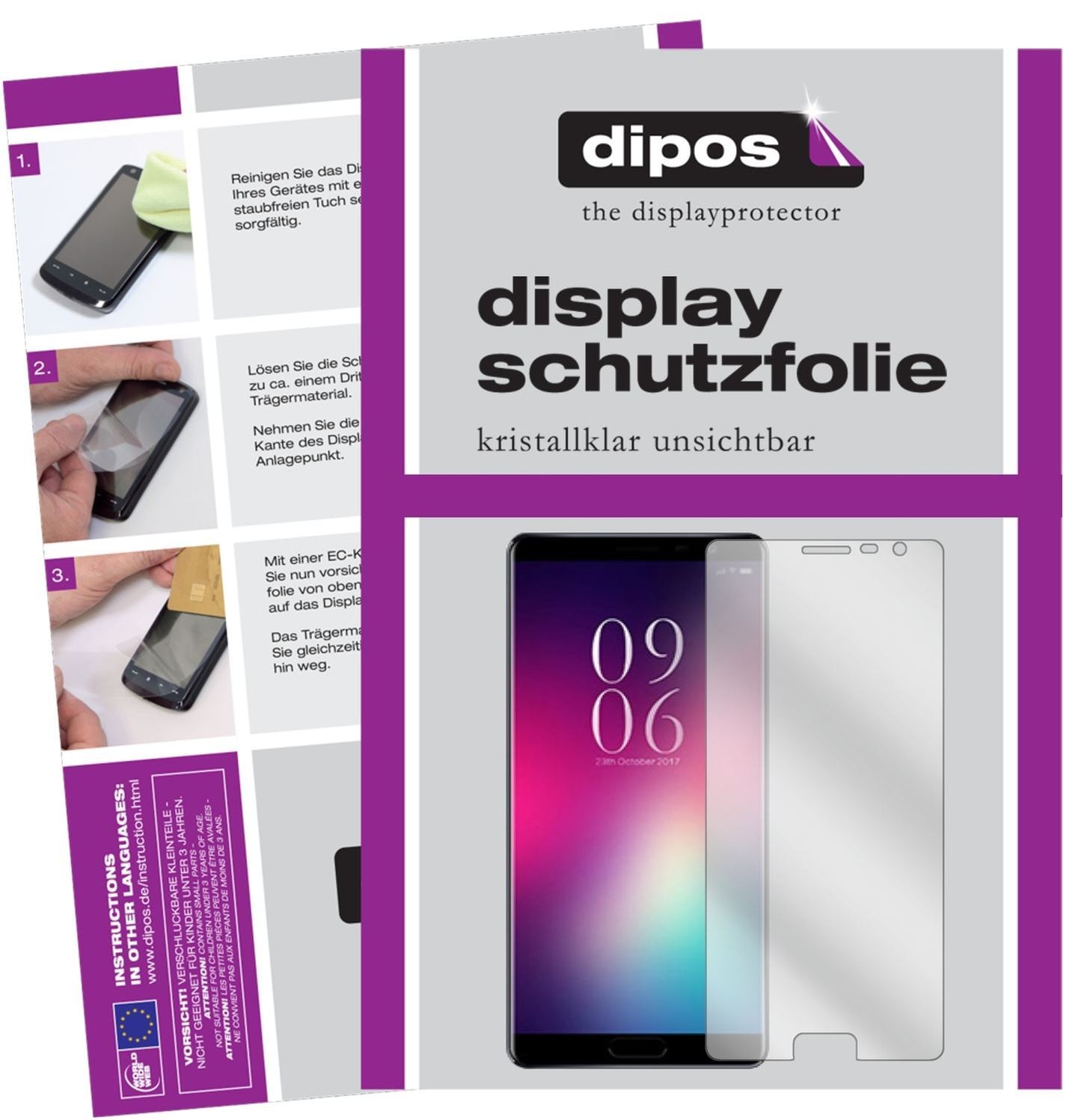 6x Schutzfolie klar für Elephone C9 Display-Schutz (1)