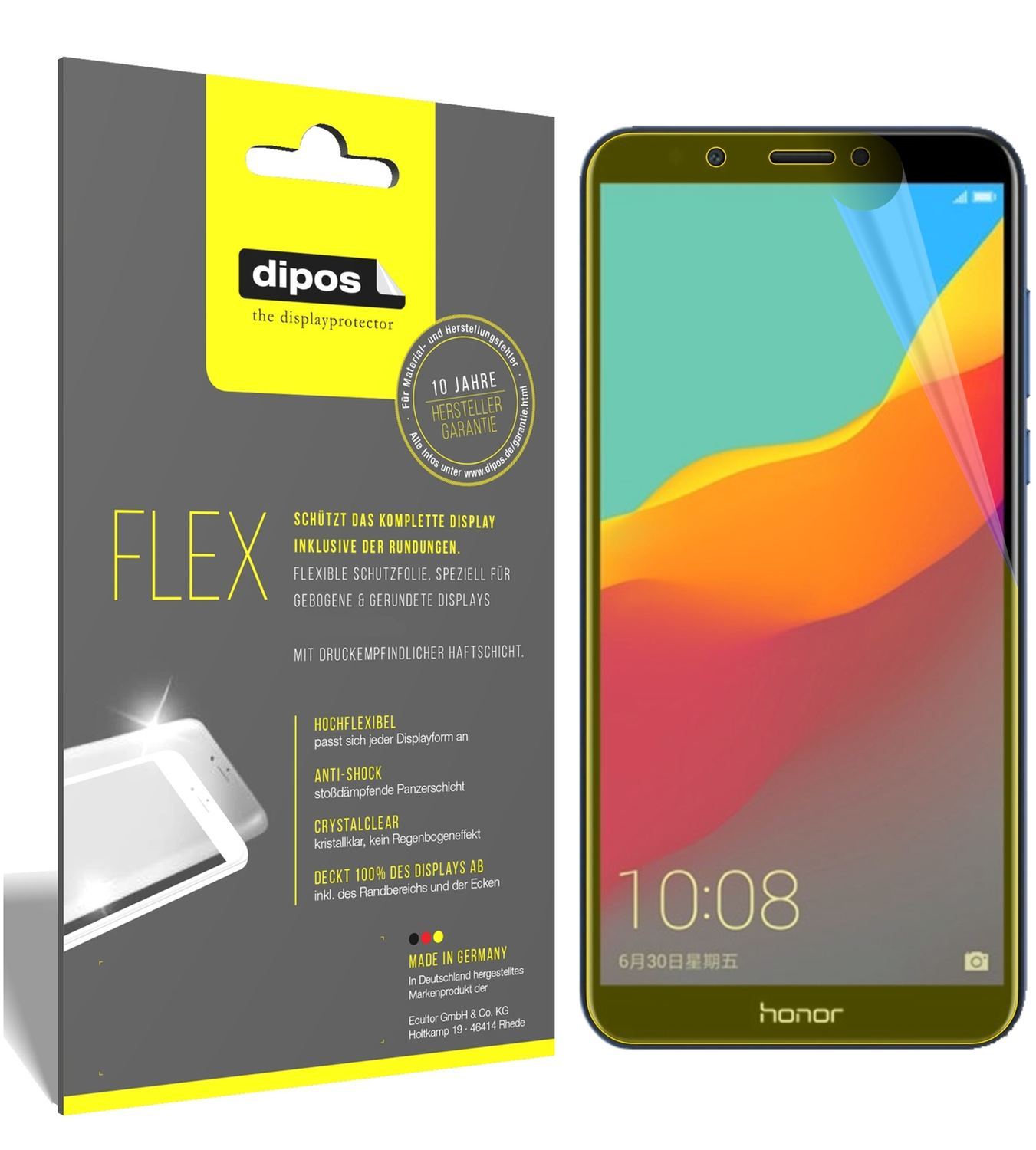 3x 3D Full Cover Schutzfolie für Huawei Honor 7C (1)