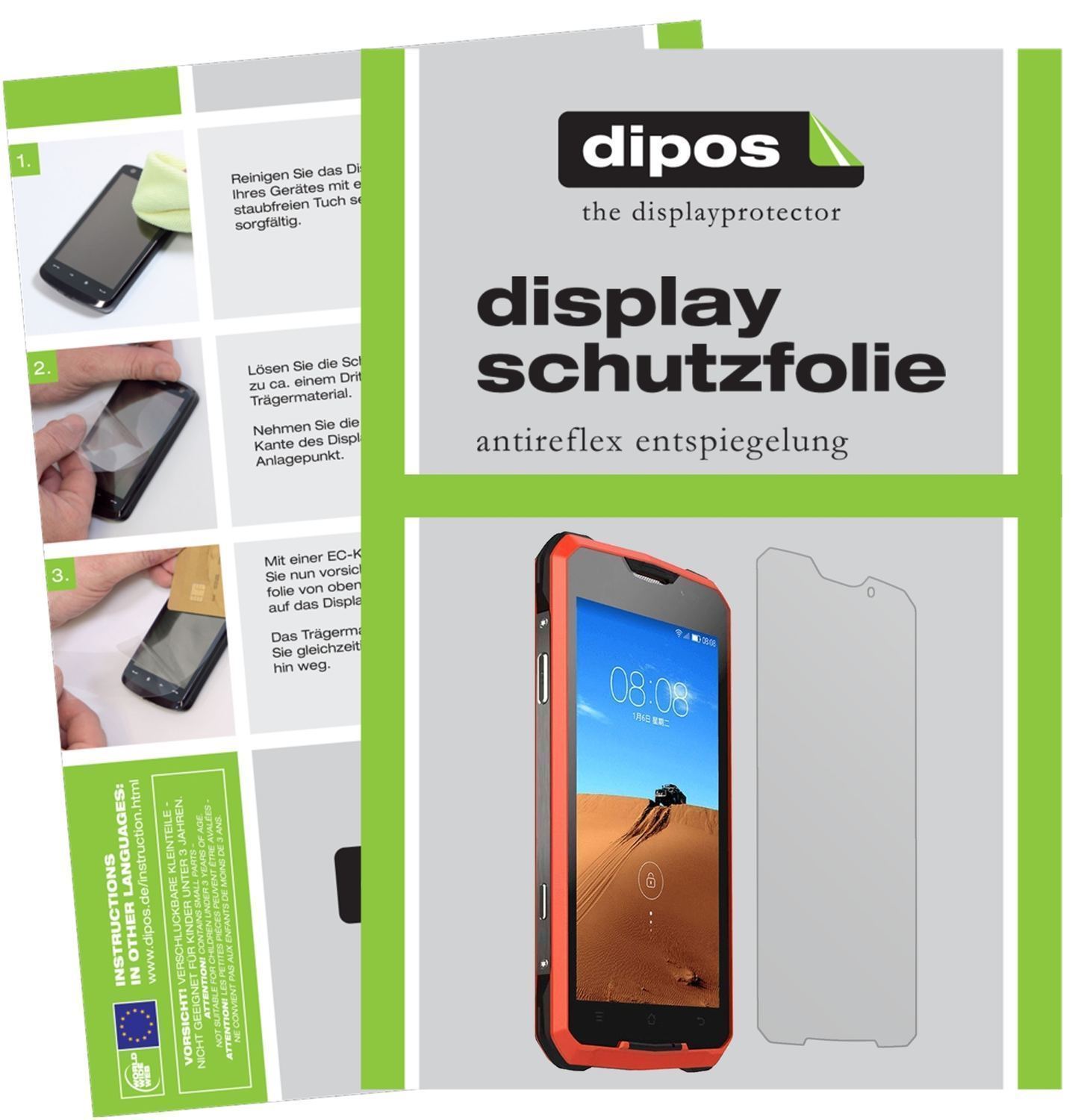 6x Schutzfolie matt für Rugum V1 Display-Schutzfol (1)
