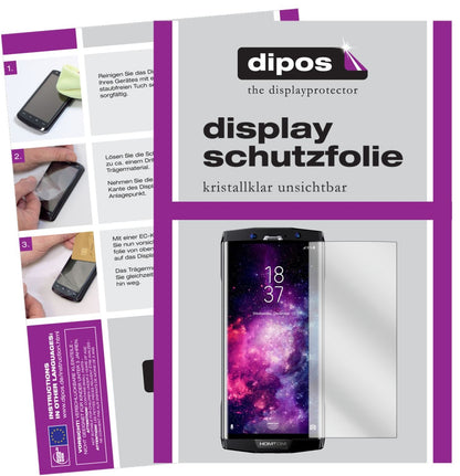 6x Schutzfolie klar für Homtom HT70 Display-Schutz (1)