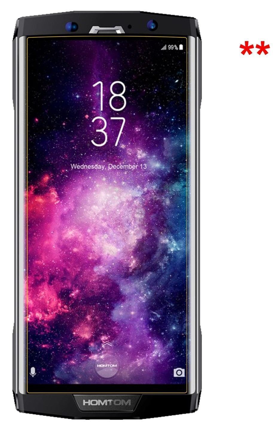 6x Schutzfolie klar für Homtom HT70 Display-Schutz (5)