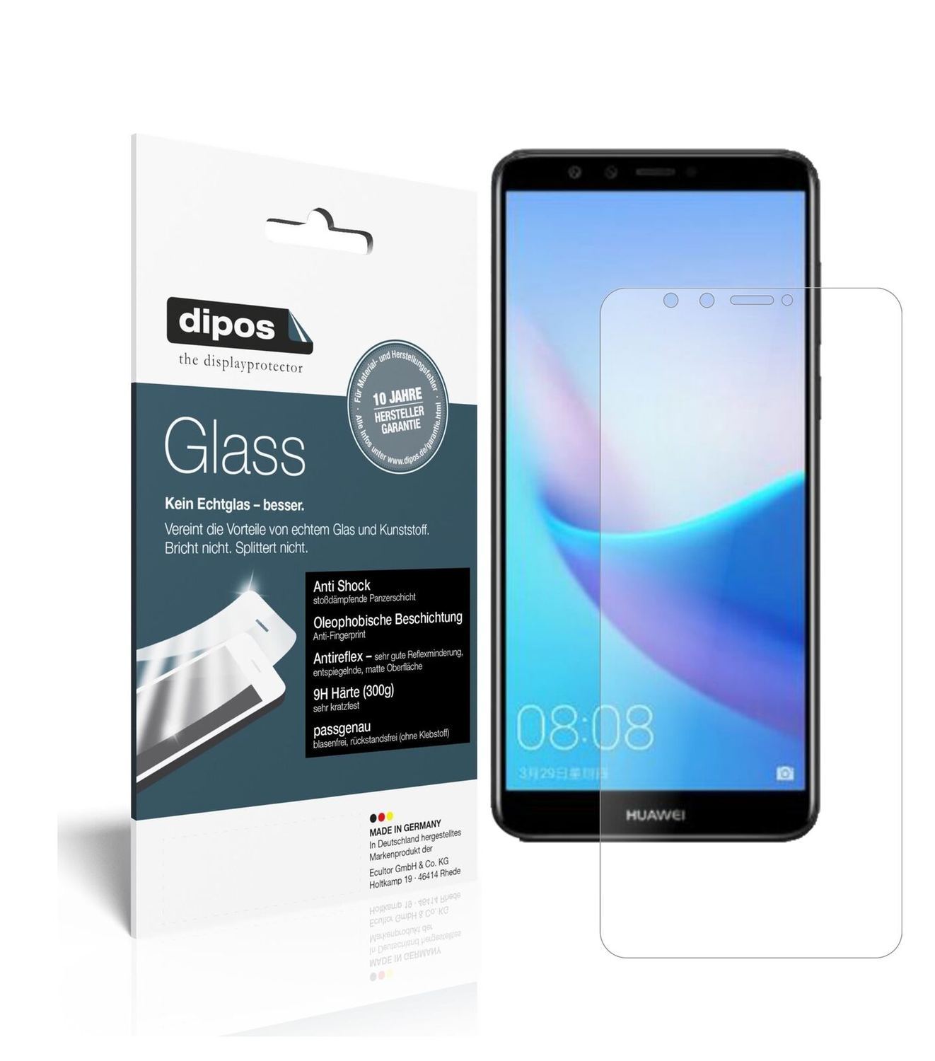 1x 9H Schutzfolie matt für Huawei Enjoy 8 Panzerfo (2)